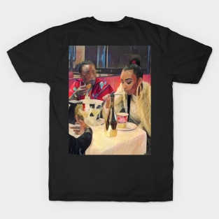 boujee v4 back only T-Shirt